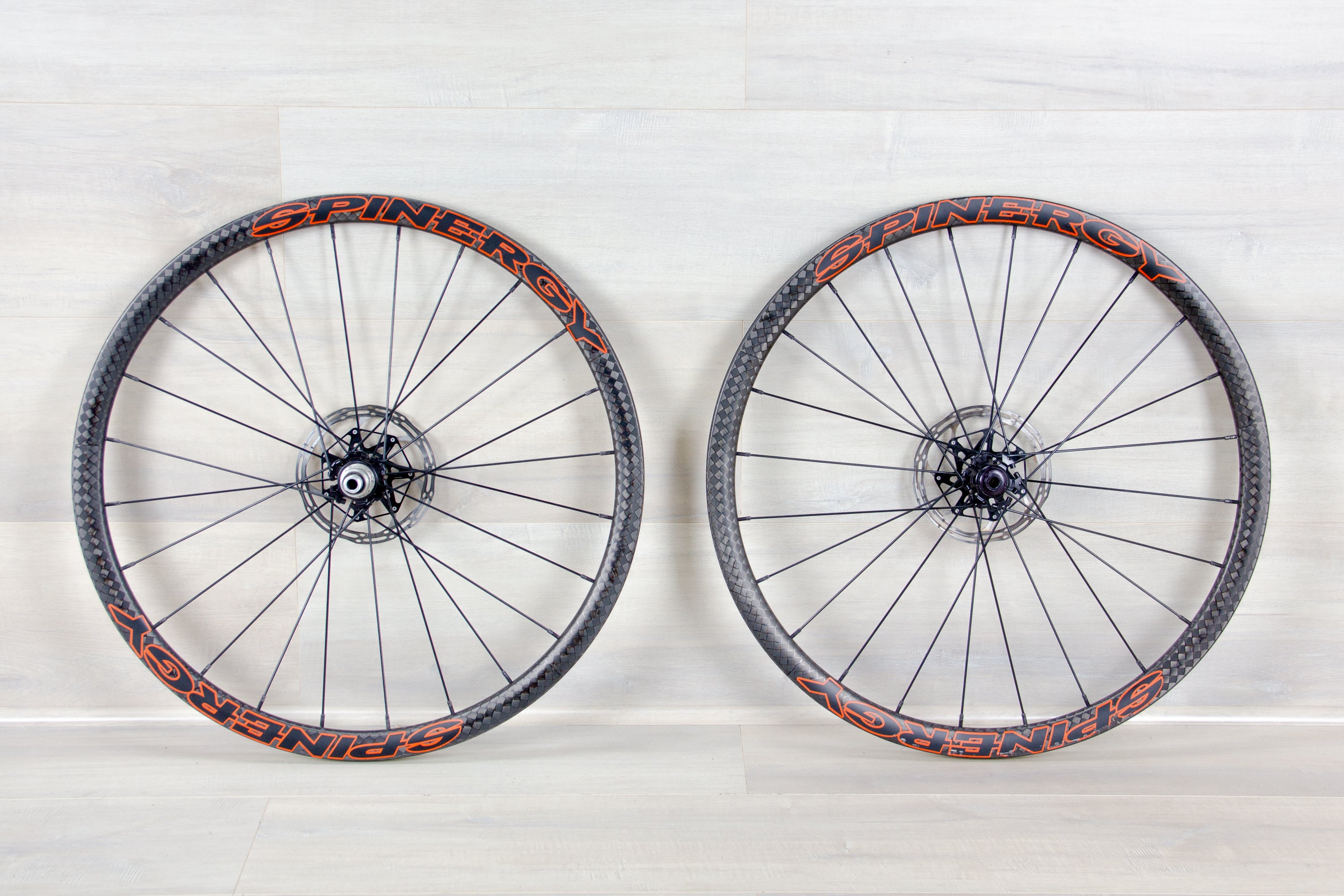 Spinergy carbon wheels road/gravel disc with rotors